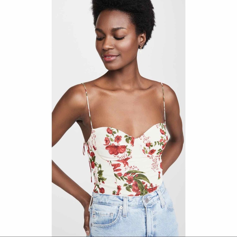 NWT Reformation Liza Top in Georgette
